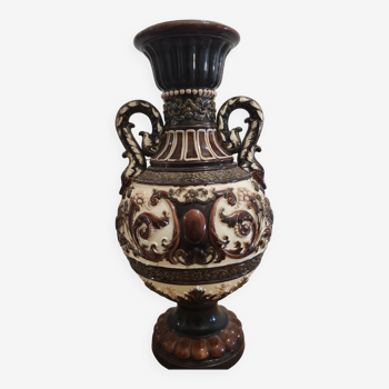 Majolica-style vase