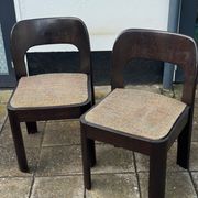Pair of Brutalist Dining Chairs