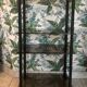Service, TV stand on wheels in smoked glass Erard