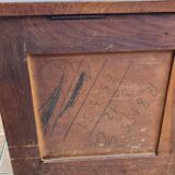 Basque bench chest in solid wood, 105 cm