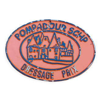 Orange Pompadour competition plate