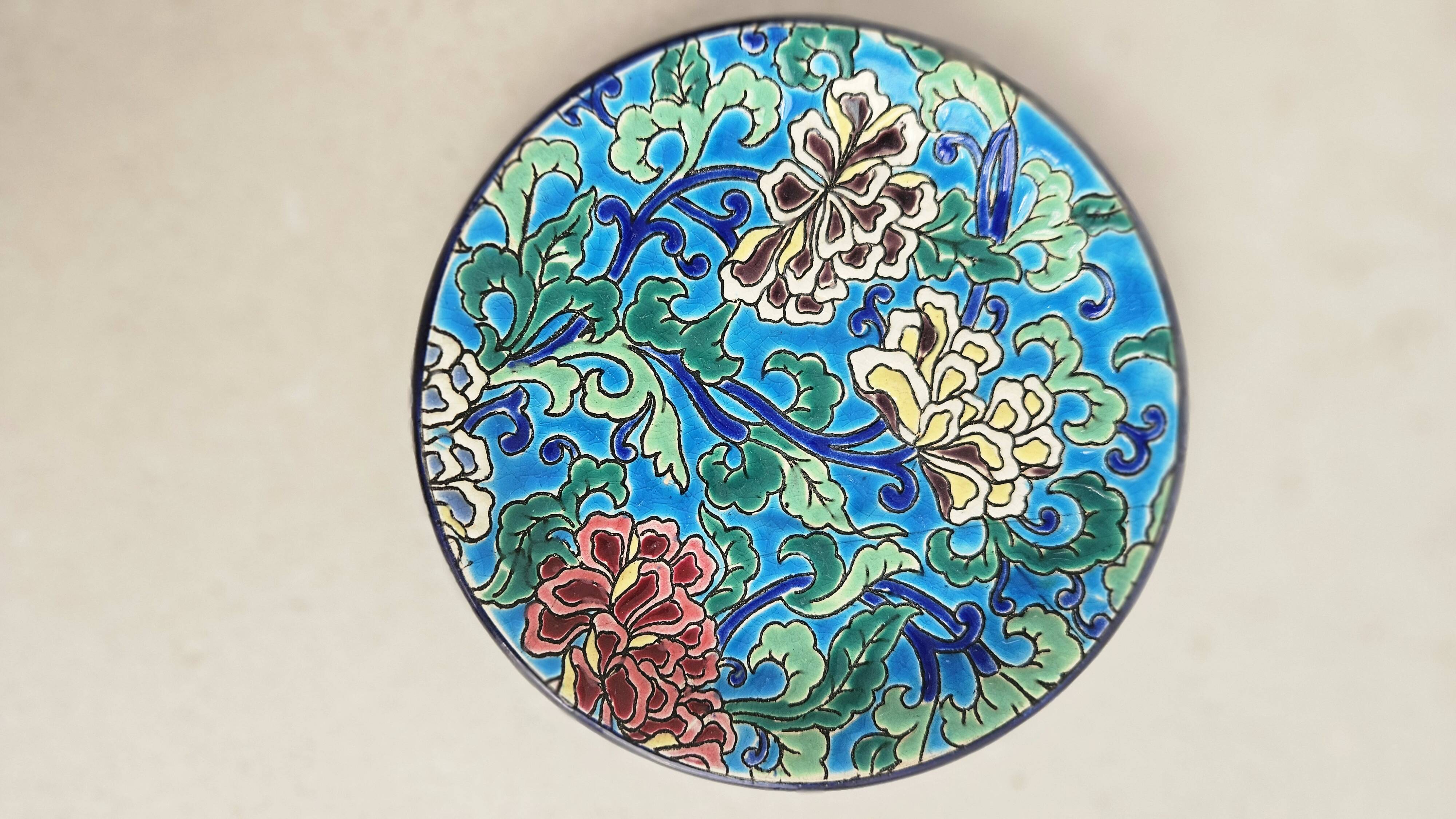 Complete tea/coffee service in Longwy enamel.
