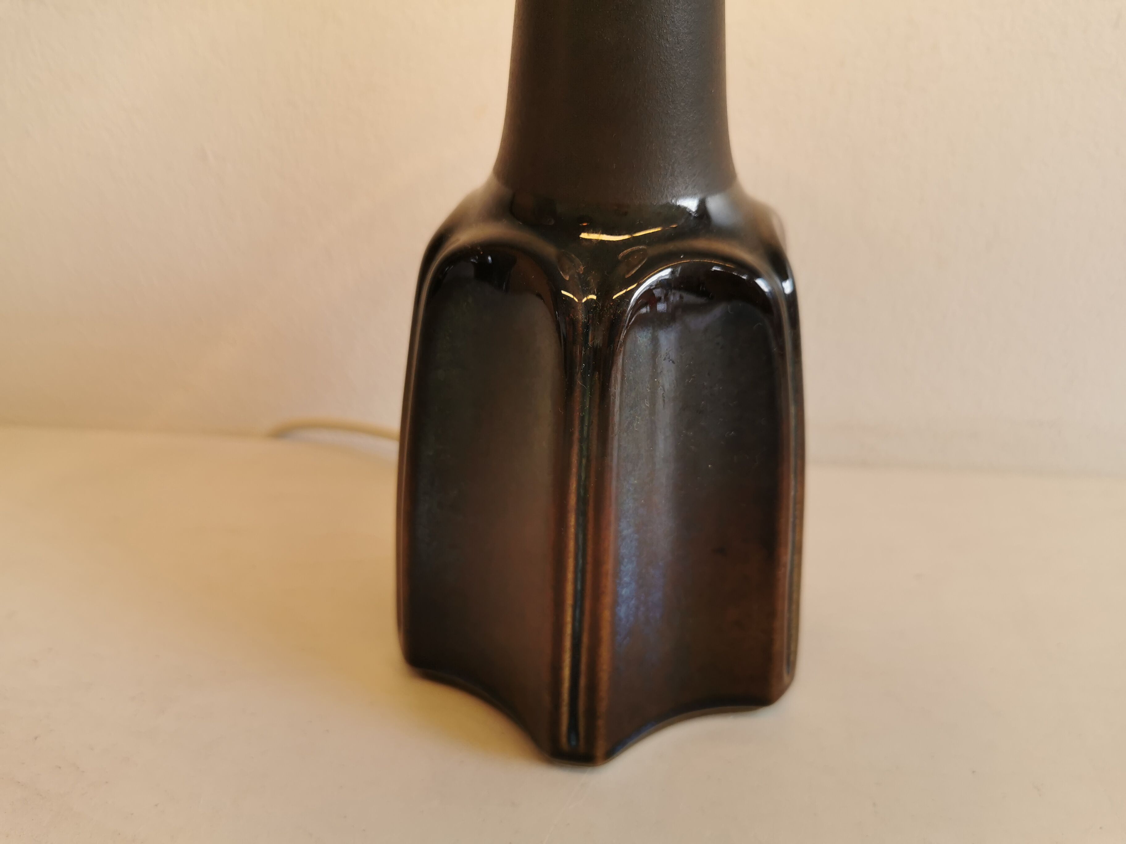 Ceramic table lamp from Danish Søholm, estimated 1960-1980.