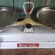 Small household scale with weight