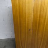 Armoire scandinave 3 portes en teck blond