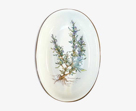 Plat ovale creux Villeroy et Boch modele botanica
