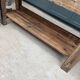 Old solid oak carpenter's workbench (renovated)