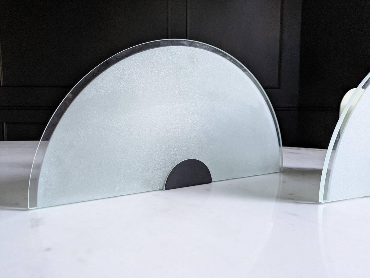 Pair of modernist 80s wall lights