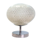 Vintage table lamp, diamond-style glass globe