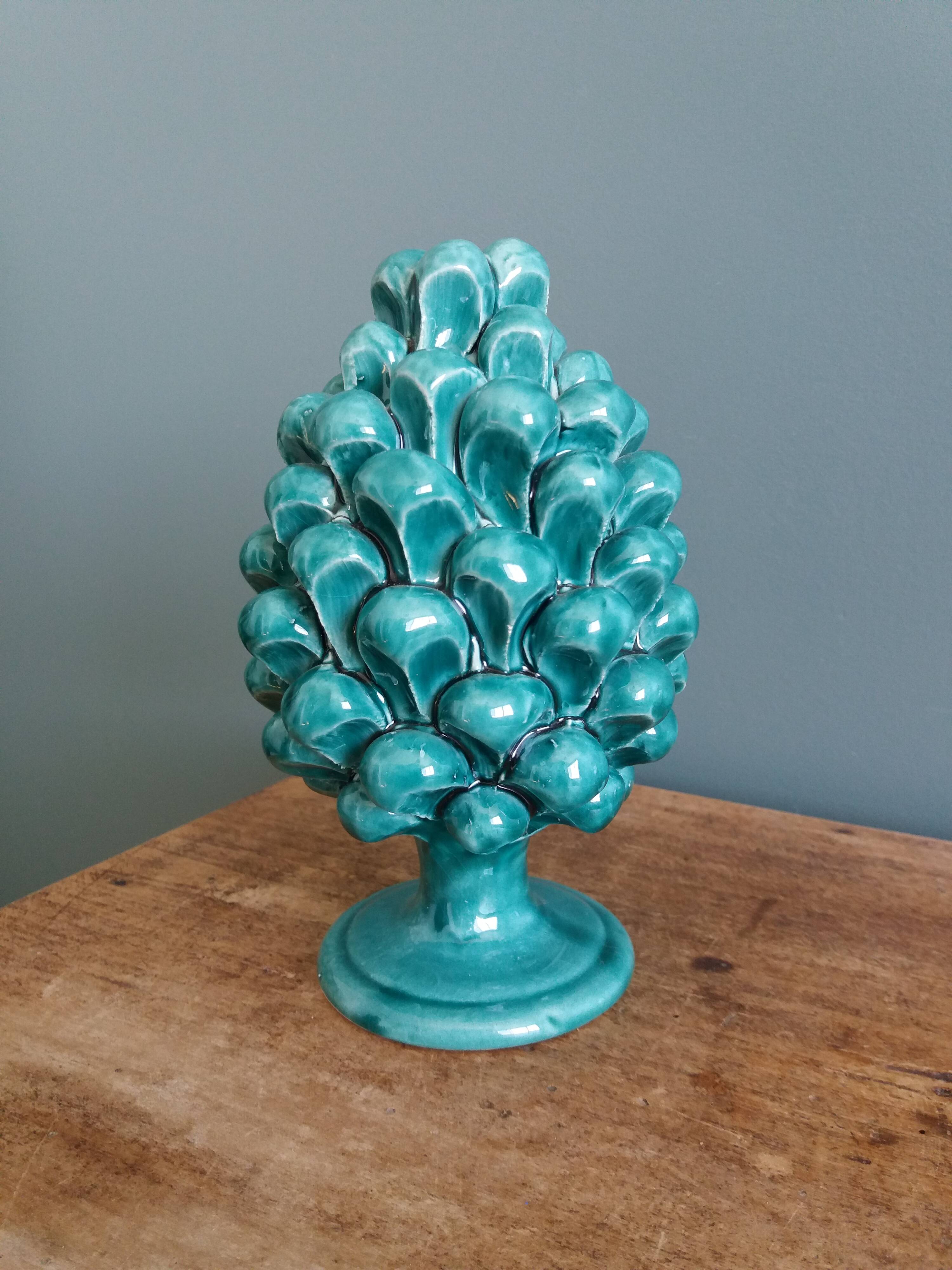 Pigna pine cone signed Cali, Caltagirone in Sicily