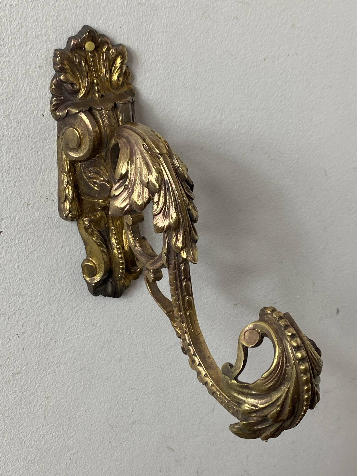 Bronze coat hook, 19th century