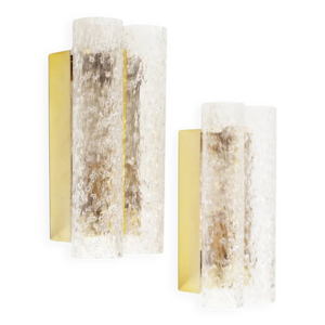 Paire de lampes murales - laiton