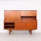 Danish design teak highboard, 1960s