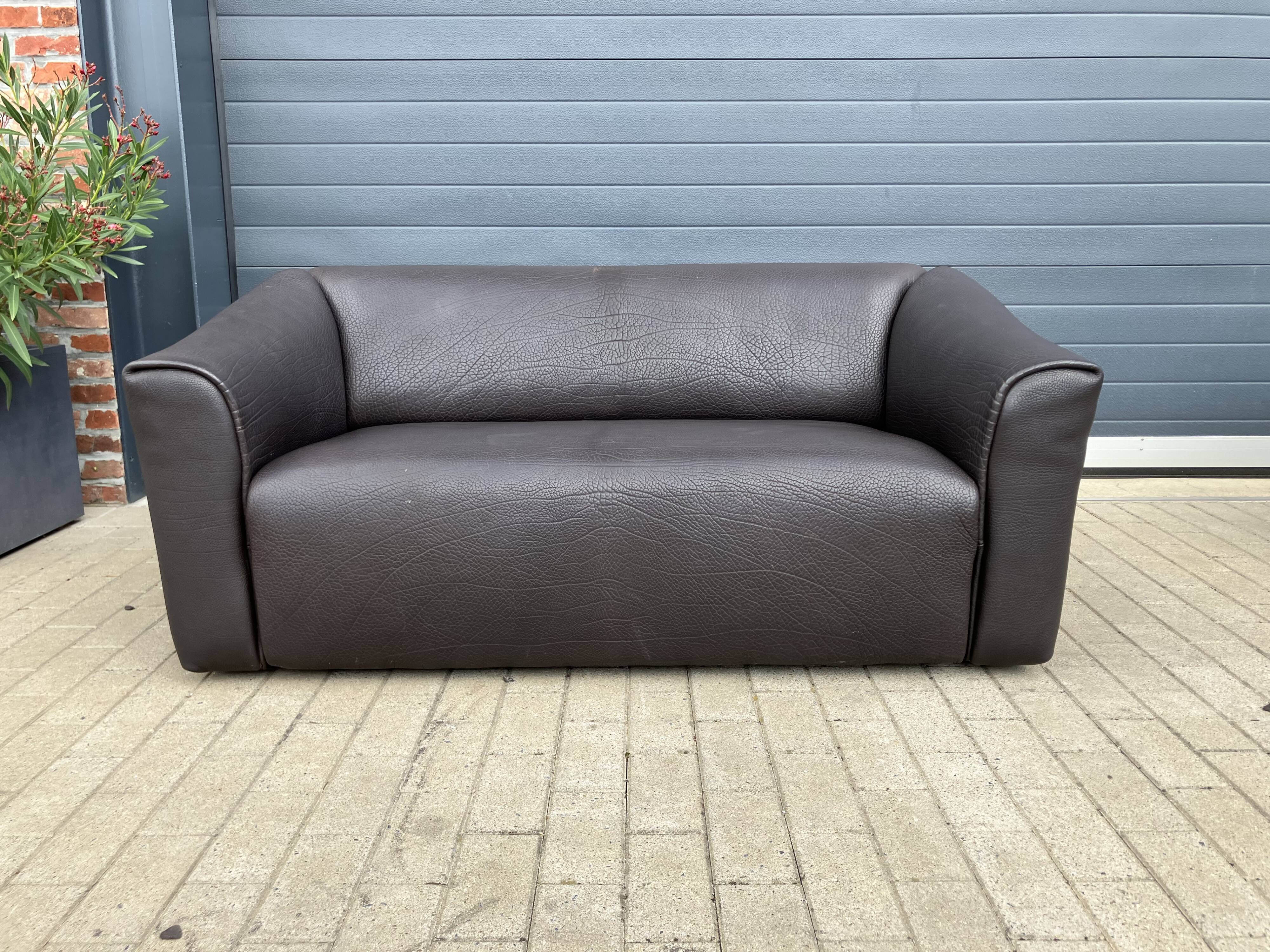 De Sede Ds47 3zit +2zit Buffel leather 5mm NECK color Cigarro