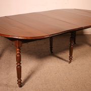 Table de salle à manger extensible du début du 19° siècle en noyer