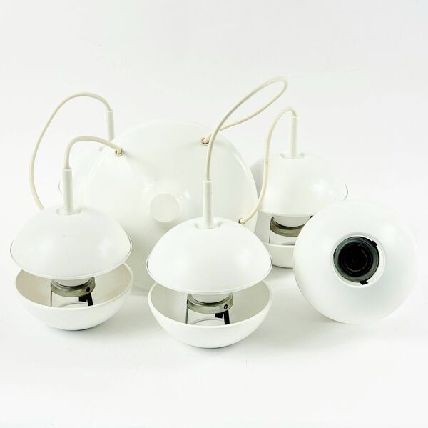 Lampe en cascade de l'ère spatiale étiquetée - Klaus Hempel pour Kaiser, Allemagne, années 1970