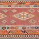 Tapis kilim d'orient shiraz gashgaï ancien : 1,50 x 3,50 mètres