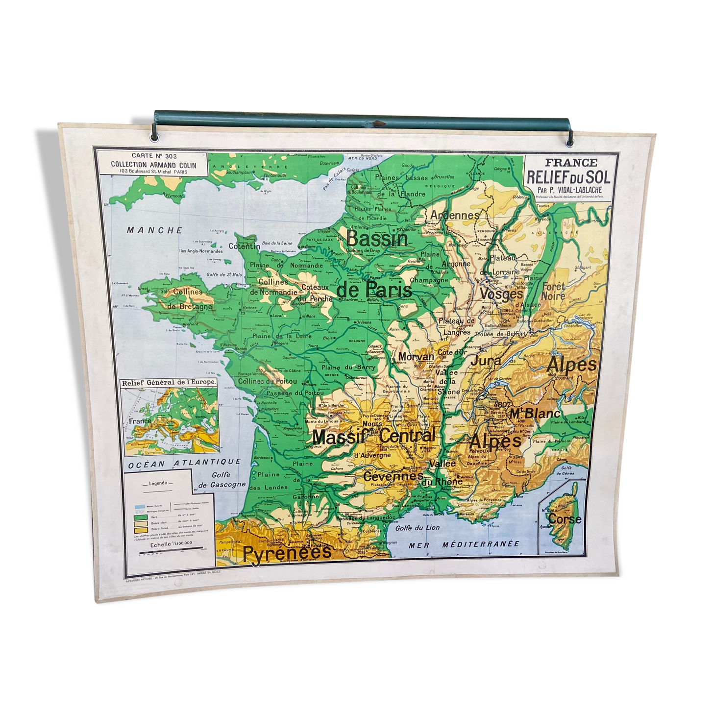 Map 6 - france canals - vidal- lablache