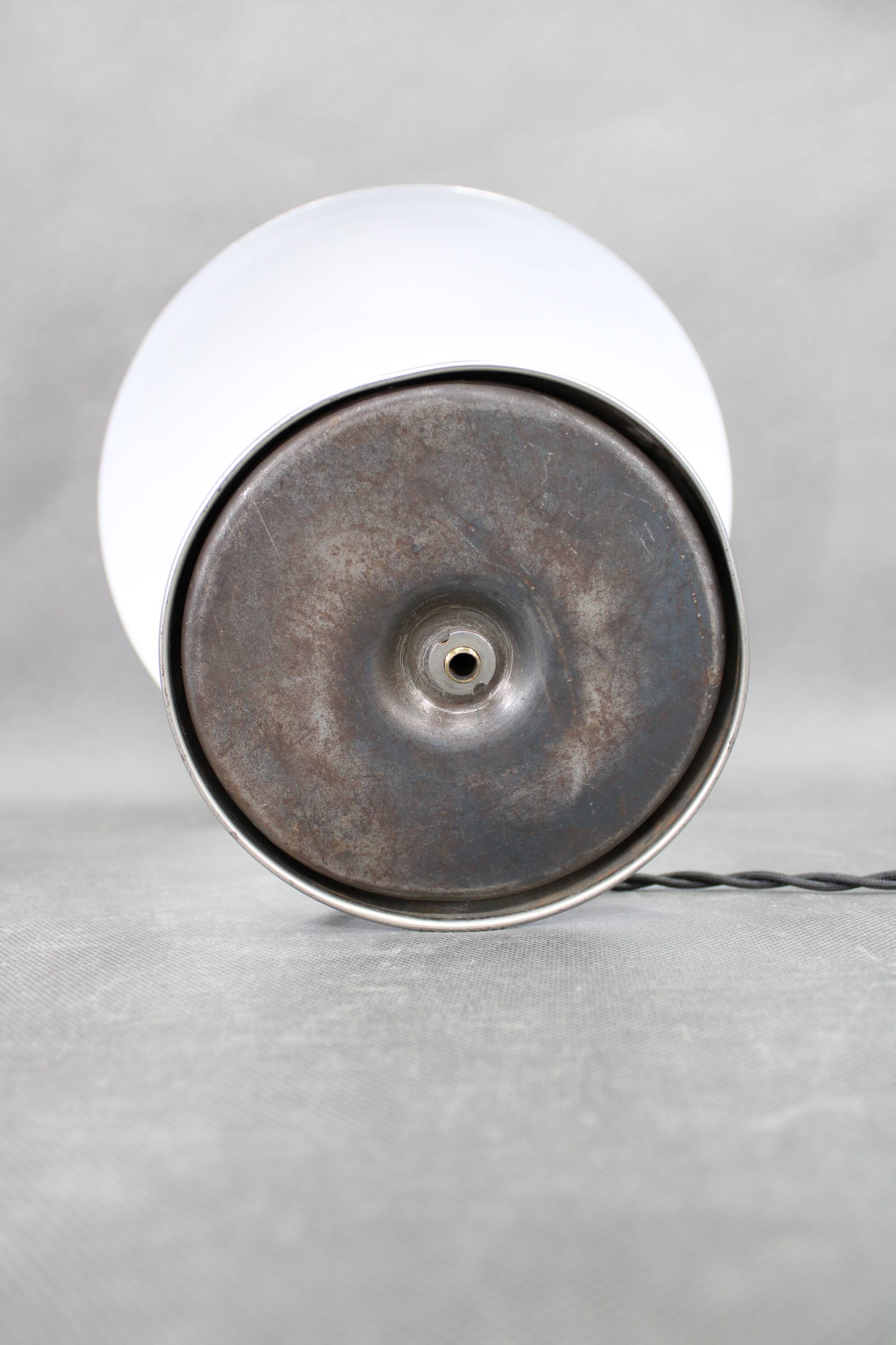 1930s Art Deco Nickel Mushroom Table Lamp Europe