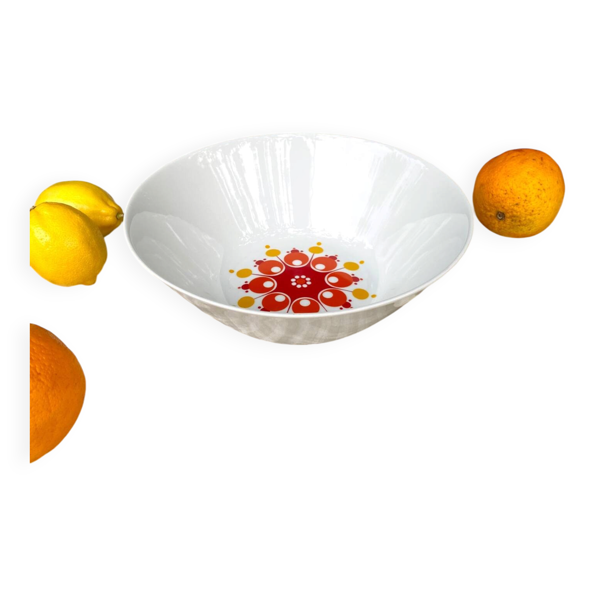 Winterling Schwarzenbach salad bowl, pop sun decor