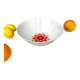 Winterling Schwarzenbach salad bowl, pop sun decor