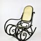 Vintage Black Rocking Chair attributed to Michael Thonet