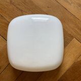 Square opaline wall light