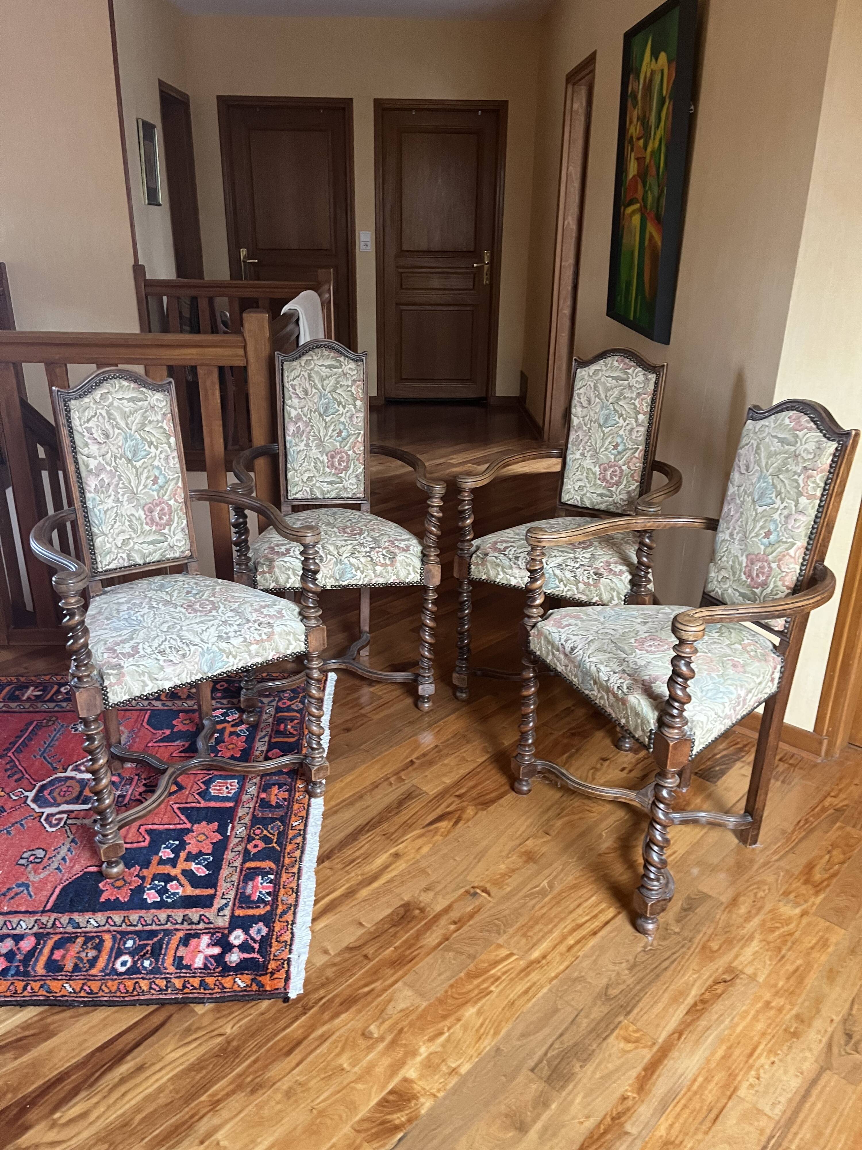 4 vintage chairs