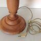 Turned wood lamp vintage 60s-70s