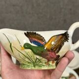 porcelain dinner service with embossed ducks