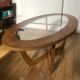 Oval coffee table