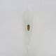Very large handcrafted frosted glass wall sconce. Ice, Iceberg