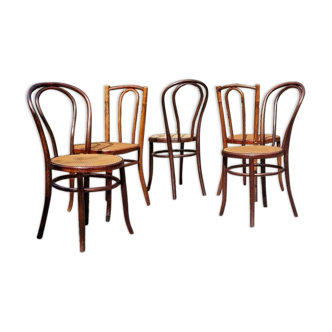 5 chairs bistro Fischel and Türpe 1900 ca