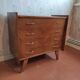 Scandinavian style chest of drawers 4 drawers 1960