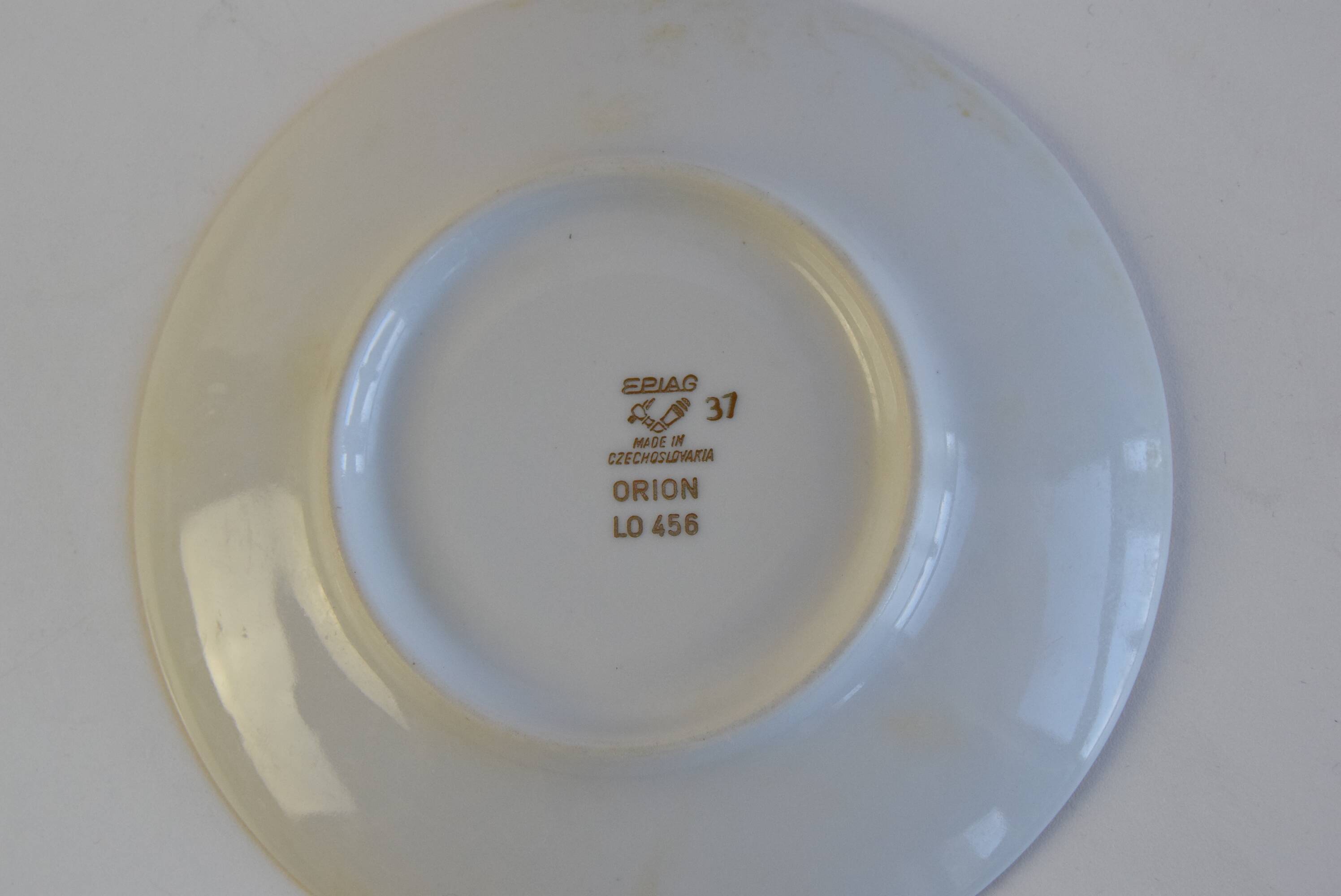 Set of six Cups and Saucers by Epiag 1950