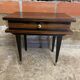 Antique Nightstand with Drawer, Macassar Wood, Mid 20th Century, Vintage