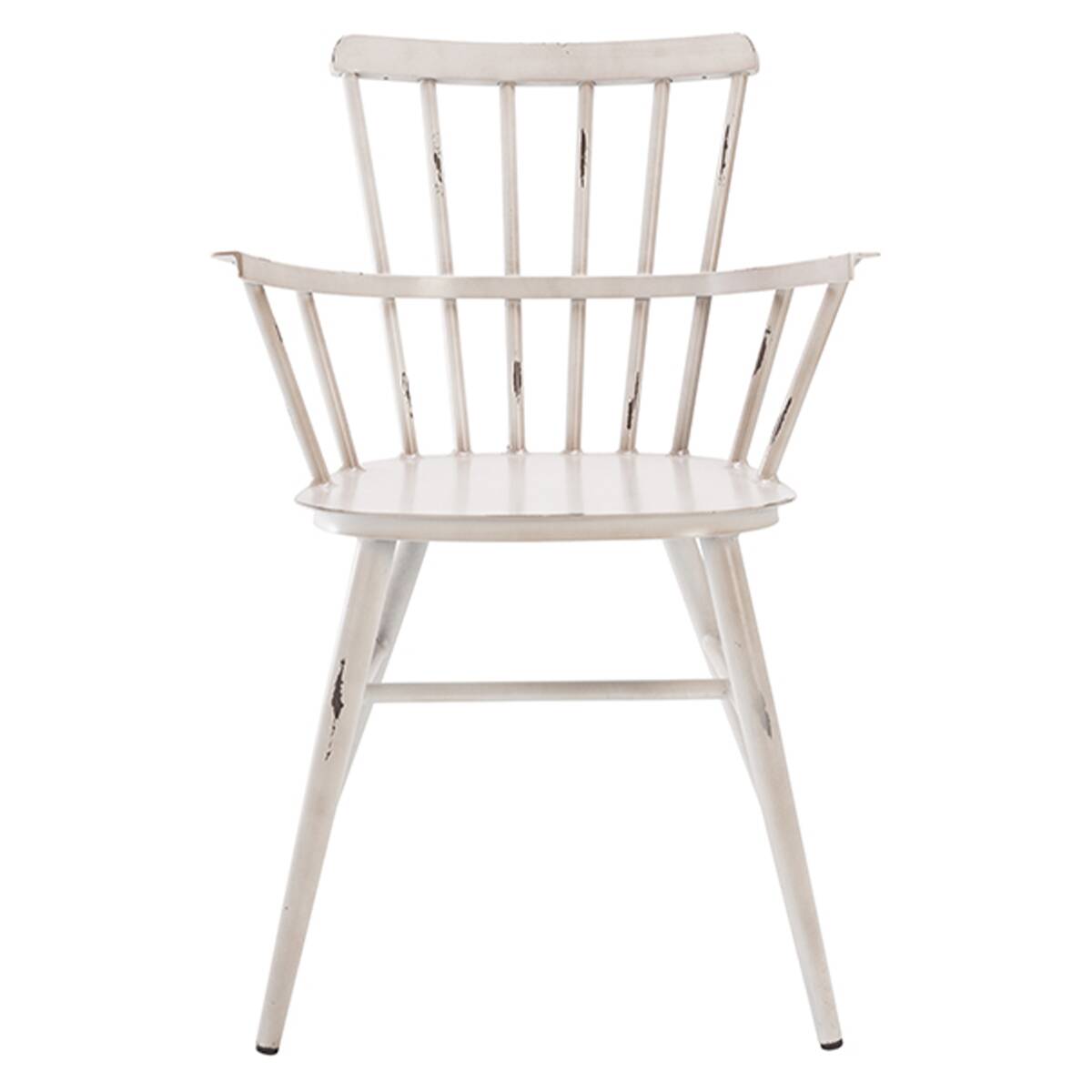 Ecru Aluminum Bridge Chair - Louise