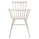 Ecru Aluminum Bridge Chair - Louise