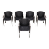 Set of 5 modernist dining chairs by Arnold Merckx for Arco / 1980s