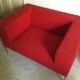 Red sofa Allen MDF Italia by Bruno FATTORINI 1998