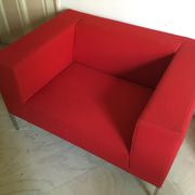 Red sofa Allen MDF Italia by Bruno FATTORINI 1998