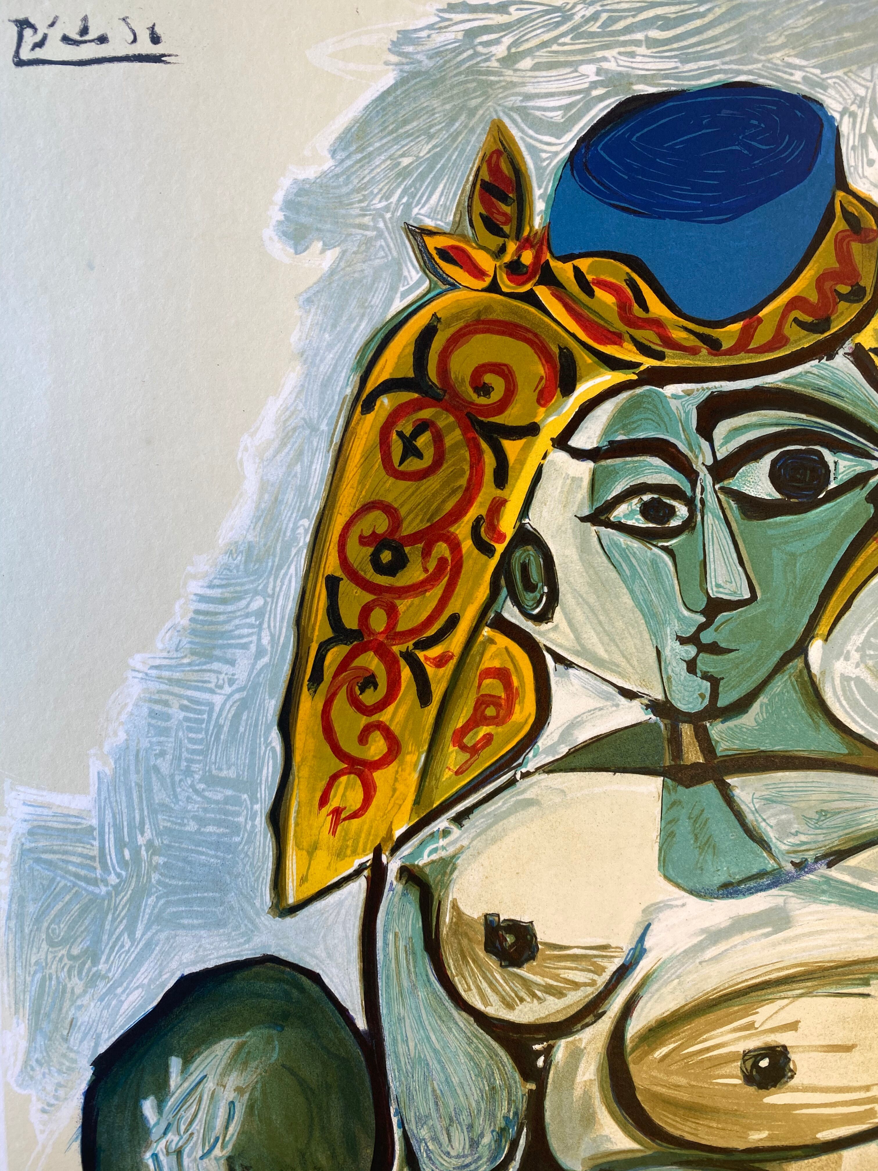 Original poster Picasso tenth international art biennale, menton 1974