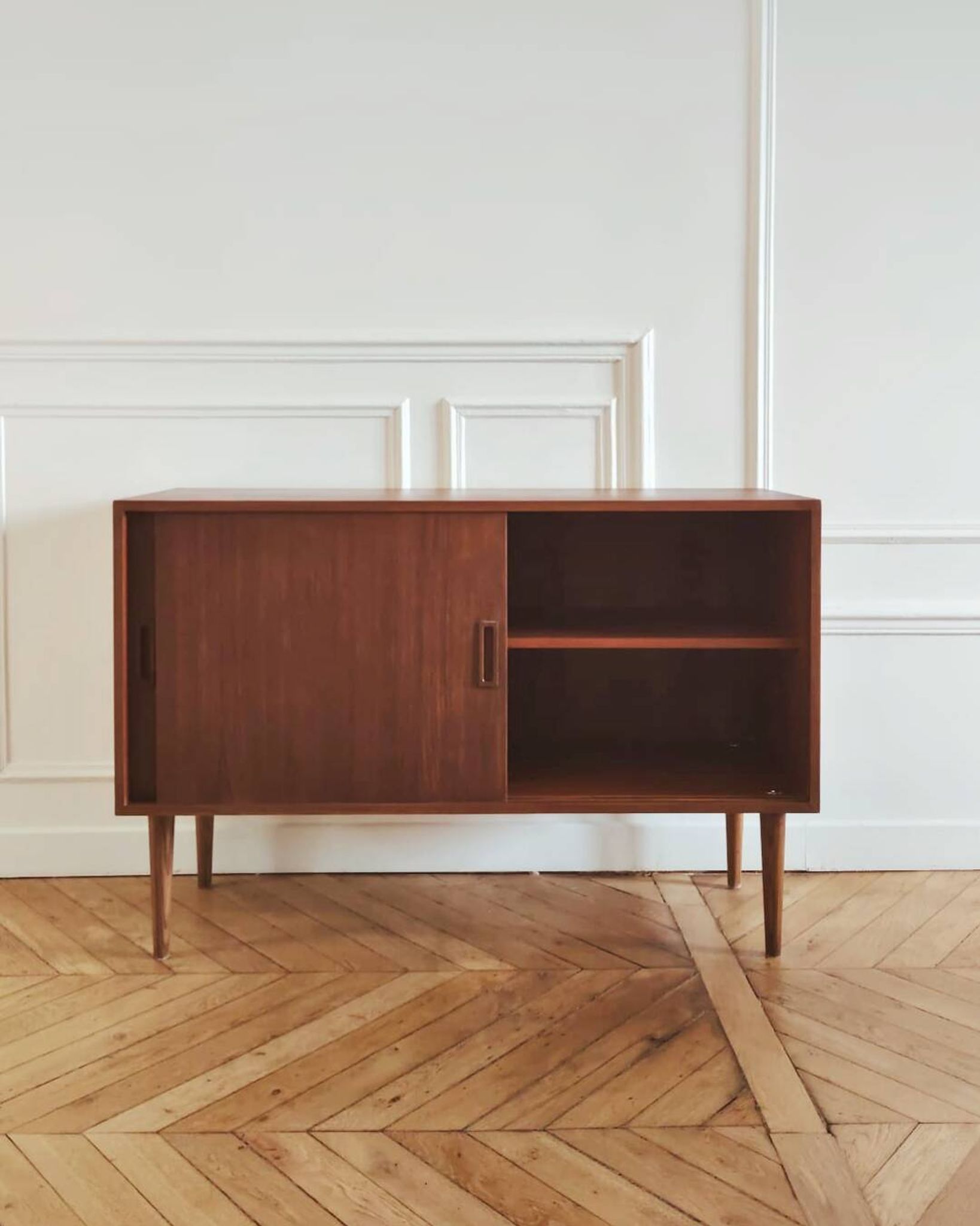 Buffet/ enfilade vintage rénové, style scandinave, années 60