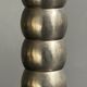 Midcentury nickel plated modernist space age bubbly table lamp, 1970s