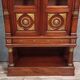 Rare Empire style mahogany and gilt bronze bookcase circa 1880