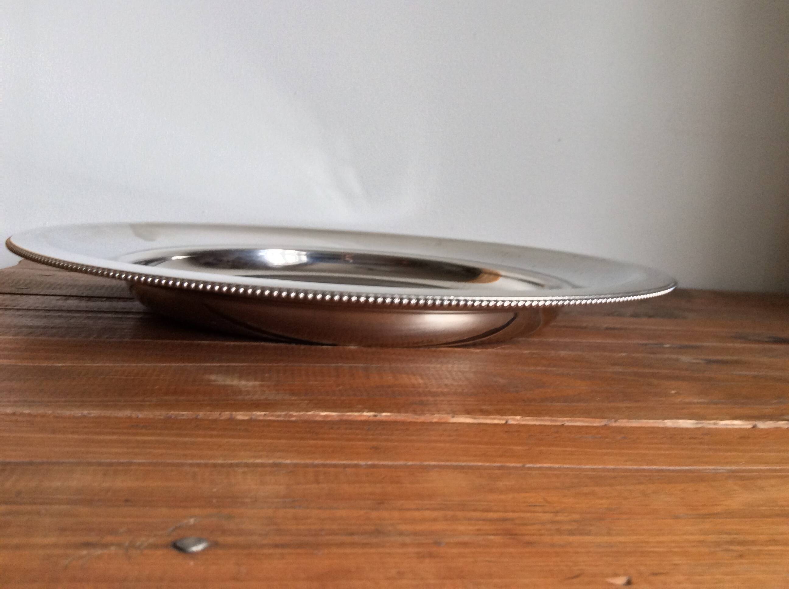 Stainless steel pearl plate