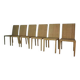 Set of 6 chairs model 1935 by Jean Michel Frank and Adolphe Chanaux for Ecart