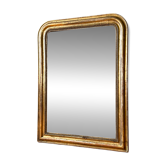 Antique Louis-Philippe gilded mirror from the 19th century.