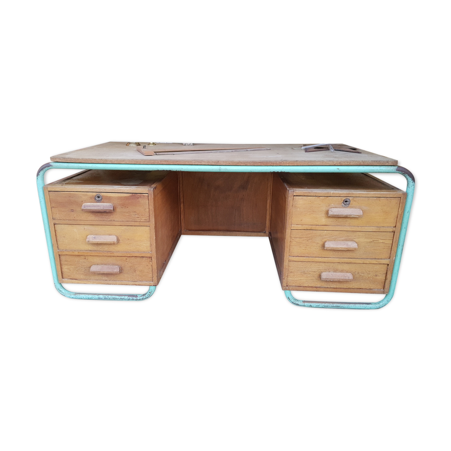 Vintage school master desk