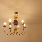 Pineapple chandelier from the 70'S in brass